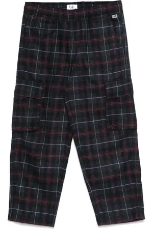 Il gufo Check-pattern cargo pants