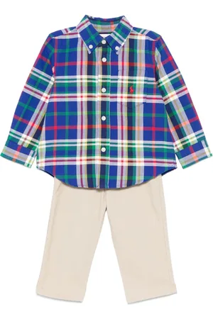 Ralph Lauren Plaid Oxford chinos set
