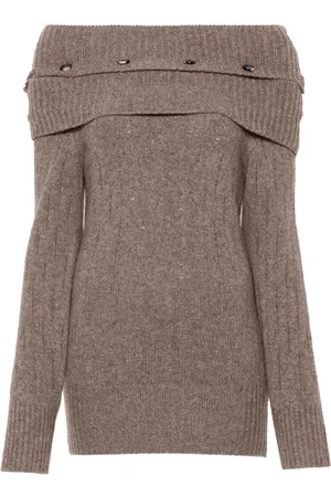 Rokh Multi-button off-shoulder top