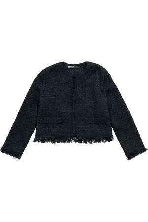 Bimba y Lola Cropped frayed jacket