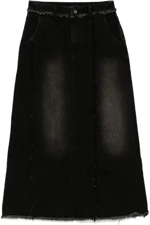 tout a coup Distress denim skirt