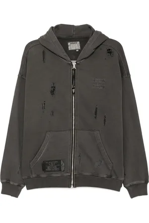 Musium Div. Distressed hooded jacket
