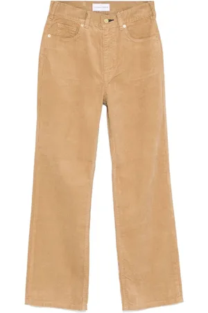 TU ES MON TRESOR Lapis lazuli corduroy trousers