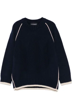 Emporio Armani Contrast-trim sweater