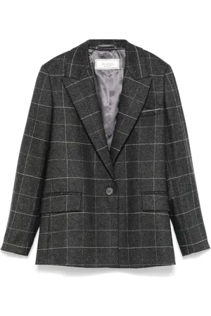 PESERICO SIGN Windowpane-check blazer