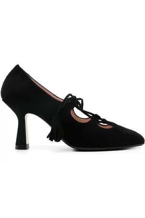 ANNA F. 85mm suede pumps