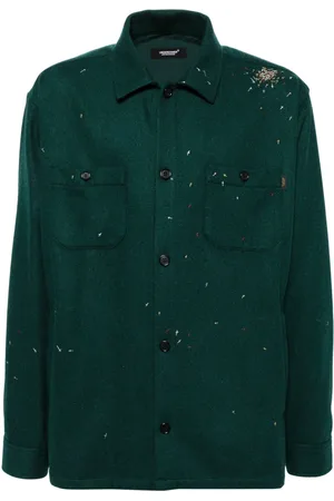 UNDERCOVER Cross embroidery long-sleeves shirt