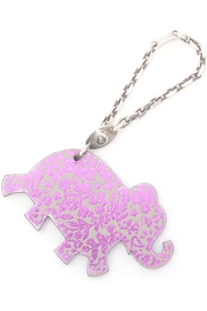 Hermès 2010s elephant-charm keyring