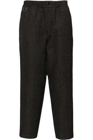 UNDERCOVER Windowpane pattern cropped trousers