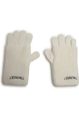 Twin-Set Logo-embroidered gloves