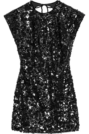 Ganni Sequin-embellished mini dress