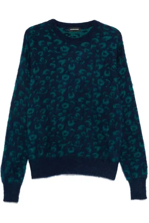 SALVATORE SANTORO Animal-jacquard sweater