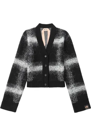 Nº21 Checked cropped cardigan
