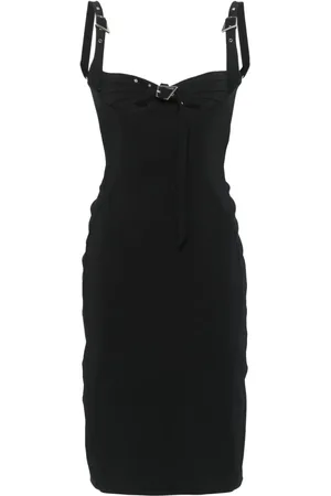 MUGLER Bucked bustier midi dress