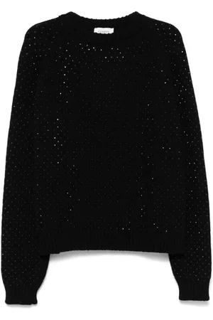 LANEUS Rhinestone-embellished sweater