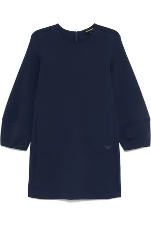 Emporio Armani Raised-logo mini dress