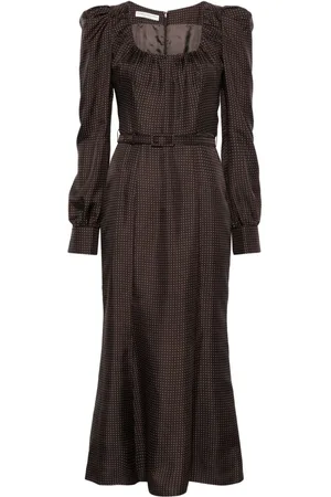 Alessandra Rich Polka-dot midi dress