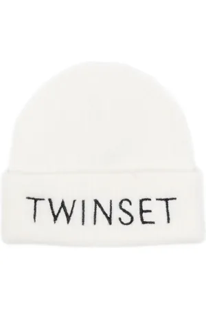 Twin-Set Embroidered-log beanie