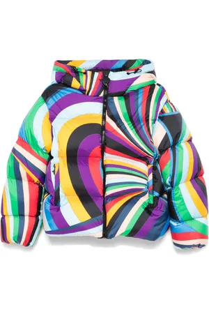 Puccini Iride-print puffer jacket