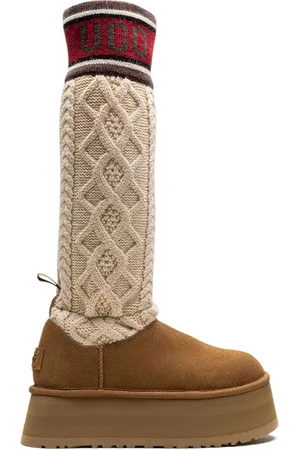 UGG Classic Sweater Letter "Chestnut" boots