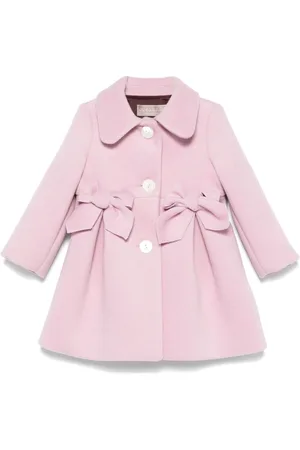 LA STUPENDERIA Bow-embellished coat