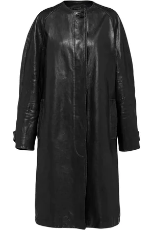 Prada Single-breasted leather coat