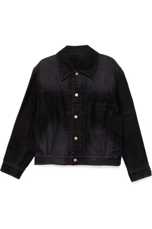 Solid Panelled denim jacket