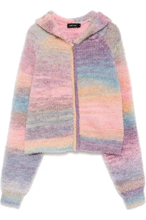 tout a coup Stripe zip-up cardigan