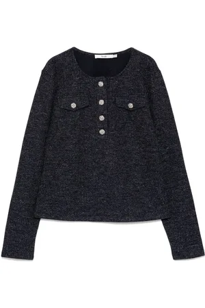 B+AB Henley knitted top
