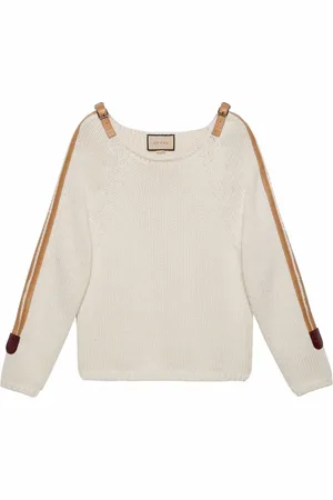 Gucci Buckle-strap wool jumper