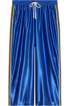 Gucci Web detailing wide-legged track pants