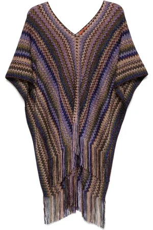 Missoni Signature-zigzag-woven poncho