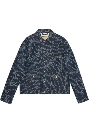 Gucci Wavy GG-print denim jacket