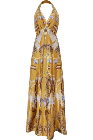 TEMPERLEY LONDON Graphic-print maxi dress
