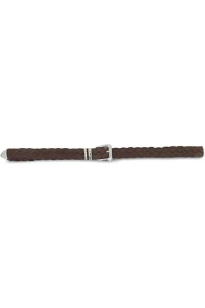 Brunello Cucinelli Interwoven suede belt
