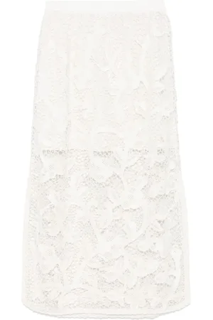 ZIMMERMANN Crochet midi skirt