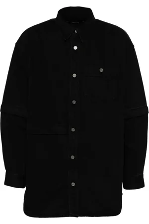 SONGZIO Asymmetric detachable denim shirt