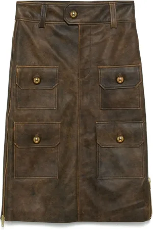 Vaquera Leather skirt
