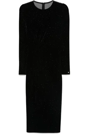 NISSA Velvet midi dress