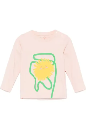 Stella McCartney Floral-print long-sleeve T-shirt