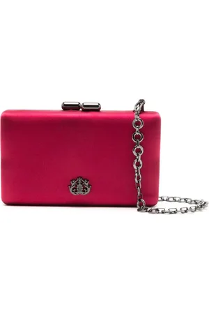 Isla Ibiza Eva logo-plaque clutch bag