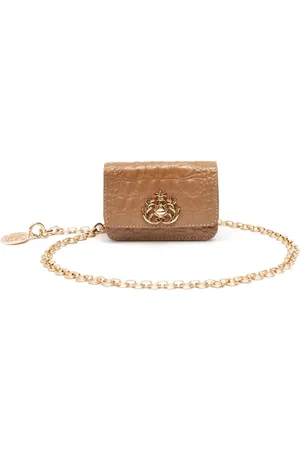 Isla Ibiza Nano croc-embossed leather mini bag