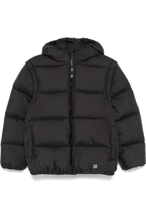 Il gufo Detachable-sleeves padded jacket