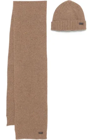 Barbour Carlton Fleck beanie and scarf set