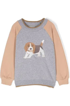 PATACHOU Dog-embroidered sweatshirt
