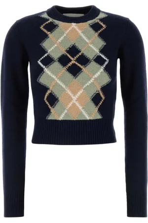 Ami Argyle-jacquard jumper