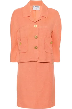 CHANEL 1990-2000s wool skirt suit