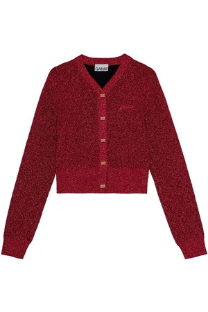 Ganni Buttoned long sleeve cardigan