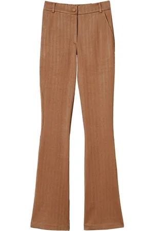 Twin-Set Jacquard flared trousers