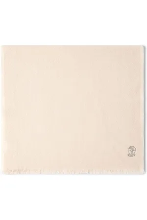 Brunello Cucinelli Logo-embroidered scarf
